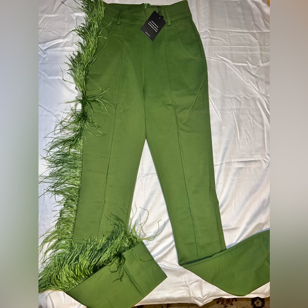 Hanifa Ava Pants Olive green NWT